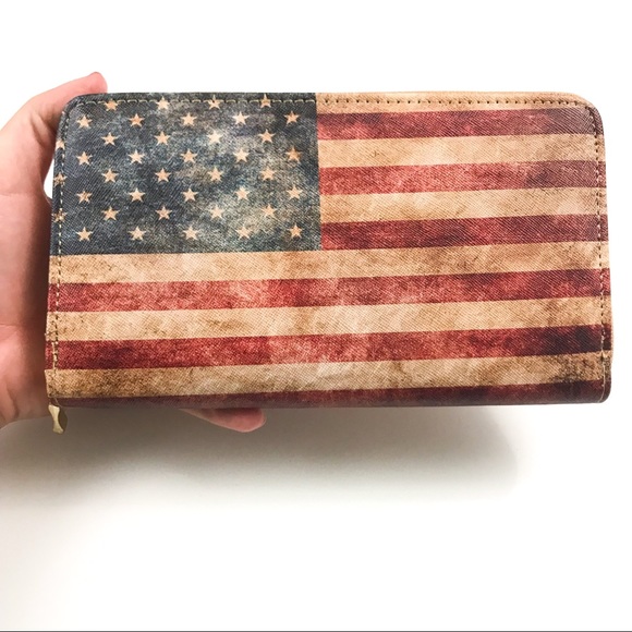 Grunge Patriotic Wallet - Picture 4 of 8